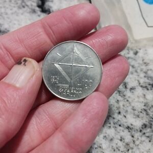 Italy 100 Lire 1874-1974 Guglielmo Marconi 100th Anniversary Coin.